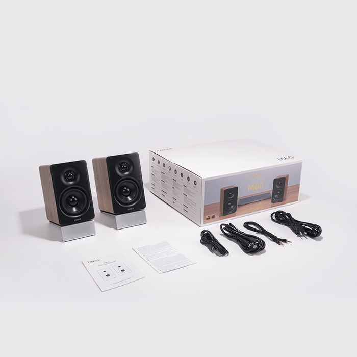 Edifier Compact Tabletop Speakers 2.0 M60, Classic Oak