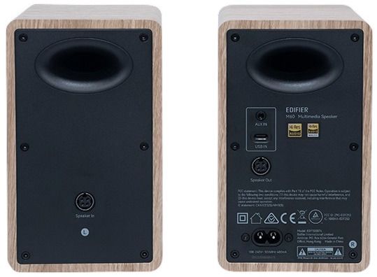 Edifier Compact Tabletop Speakers 2.0 M60, Classic Oak