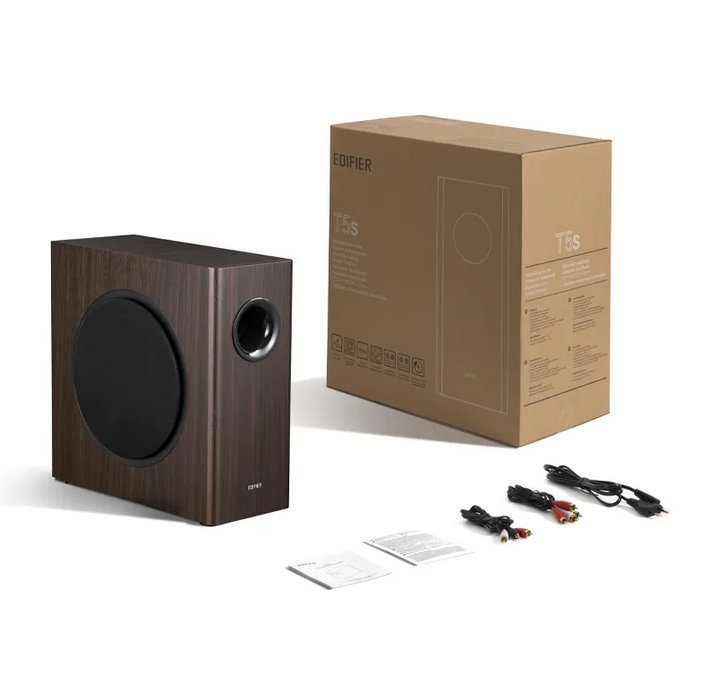Edifier Active subwoofer T5s, Brown