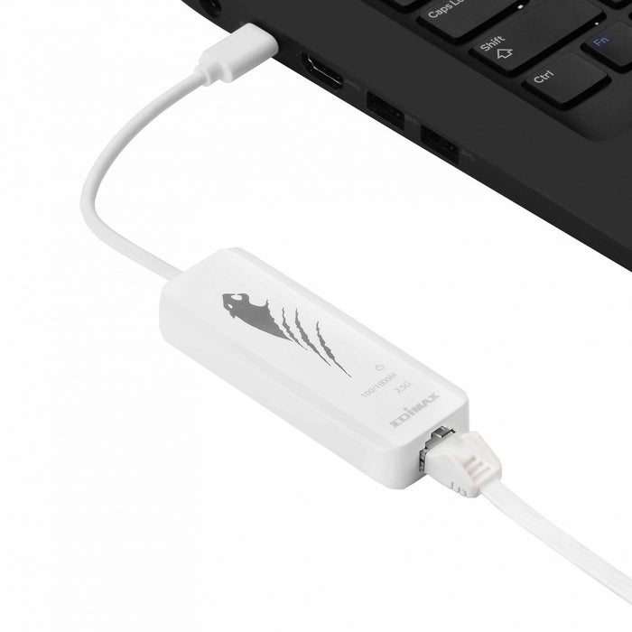 Network card EDIMAX EU-4307, USB-C, 2.5 Gigabit Ethernet, White