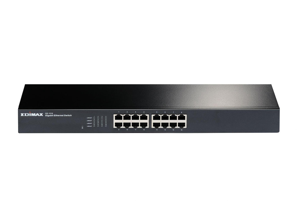 Switch EDIMAX GS-1016, 16 ports, Gigabit, for mounting in a cabinet