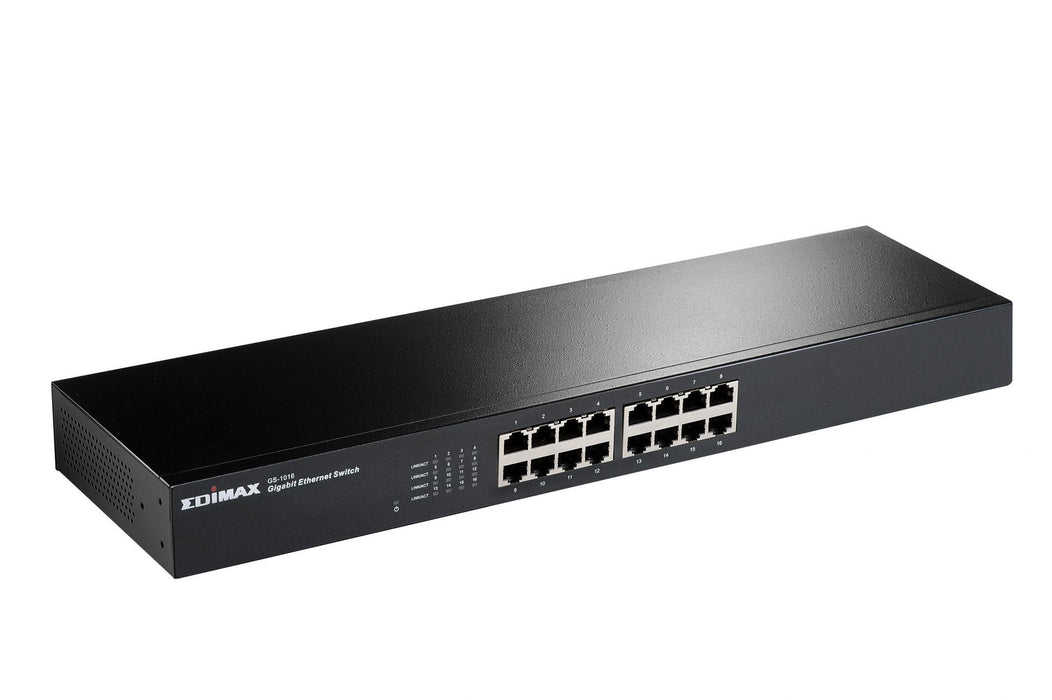 Switch EDIMAX GS-1016, 16 ports, Gigabit, for mounting in a cabinet