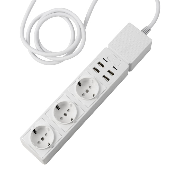 Smart socket Edimax SP-1123WT 3 sockets for internal use + 4x USB, WiFi