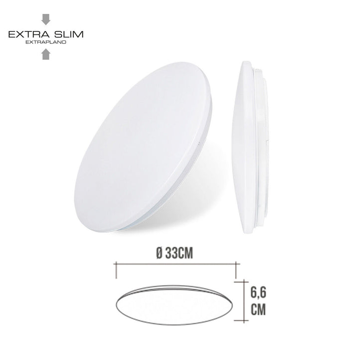 LED Flush-fitting Ceiling Light Wall Light EDM 32518 Polymer 18 W 82 W (6500 K)