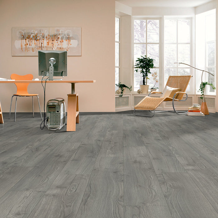 LAMINATE PARQUET EGGER GREY OAK PL1028, 12.00 mm, 32/AC4, BEVEL