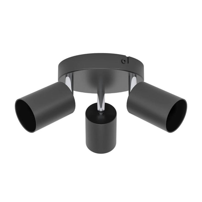 SPOT 3XGU10 BLACK/CHROME RECISO-E EGLO