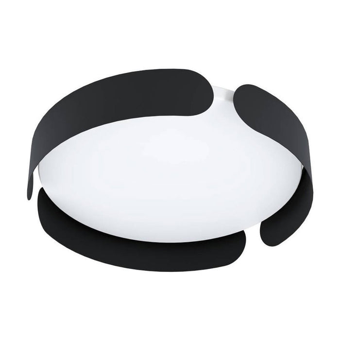 LED CEILING LAMP 24W 3000K 35CM BLACK EGLO VALCASOTTO