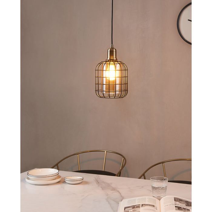 PENDANT E27 BLACK EGLO CHISLE