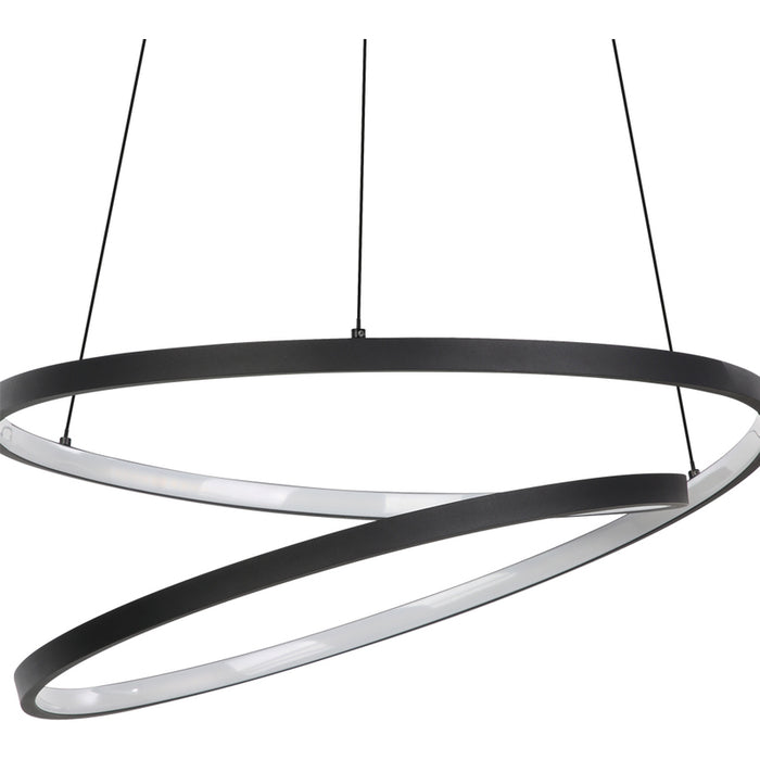 LED PENDANT 37W 3000K 4800LM BLACK EGLO RUOTALE
