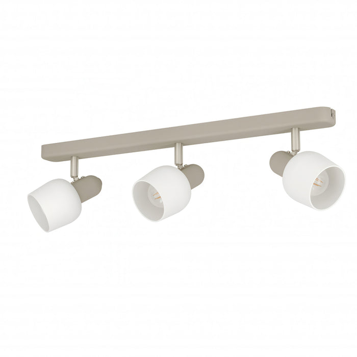 SPOT 3XE14 WHITE/SAND EGLO CORATO