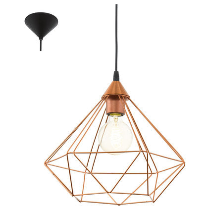 PENDULUM 1ХЭ27 Ф32.5 COPPER GRID EGLO TARBES