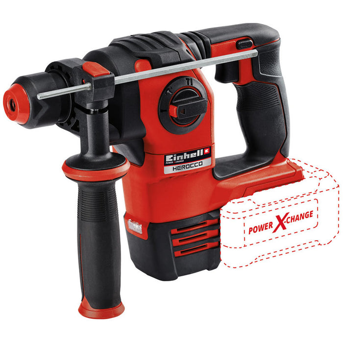 BATTERY BRUSHLESS PERFORATOR EINHELL HEROCCO 18 V, 2.20 J, SDS PLUS, WITHOUT BATTERY AND CHARGER, CASE