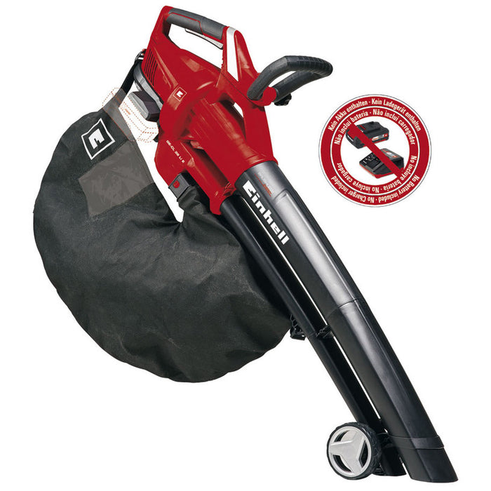 BATTERY BRUSHLESS LEAF COLLECTOR EINHELL GE-CL36Li 18 V, MAXIMUM BLOWING SPEED 210 km/h