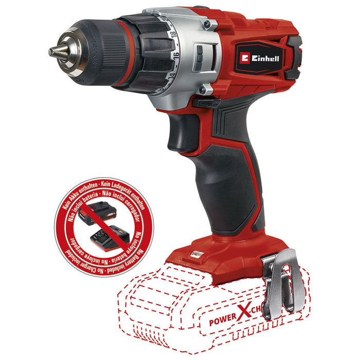 CORDLESS DRILL EINHELL TE-CD 18/2 Li 18 V, 44.00 nm, WITHOUT BATTERY AND CHARGER
