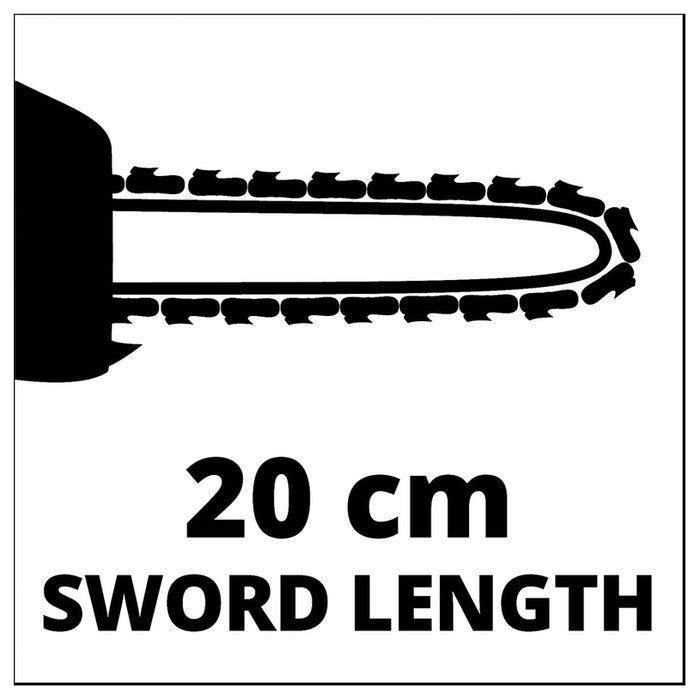 BATTERY TELESCOPIC CHAIN SAW EINHELL GC-LC 18/20 Li T 18 V, WITHOUT BATTERY AND CHARGER, BAR LENGTH 20.00 cm