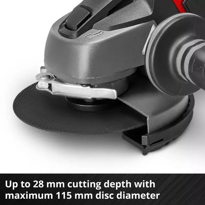 CORDLESS ANGLE GRINDER EINHELL TE-AG 18 Li PXC 18 V, WITHOUT BATTERY AND CHARGER, 115 mm