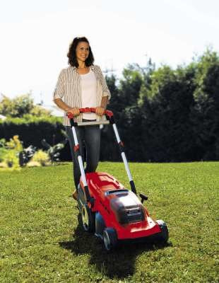 Einhell RASARRO Push lawn mower Battery Black, Red