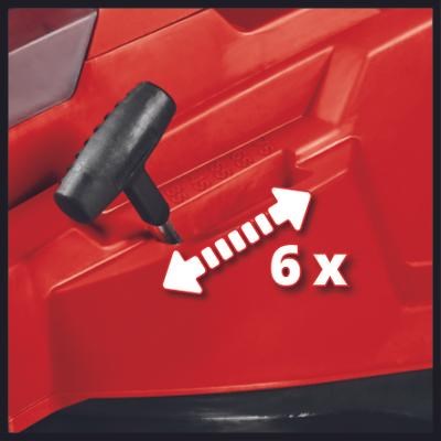 Einhell RASARRO 36/42 (2x5,2Ah) Push lawn mower Battery Black, Red