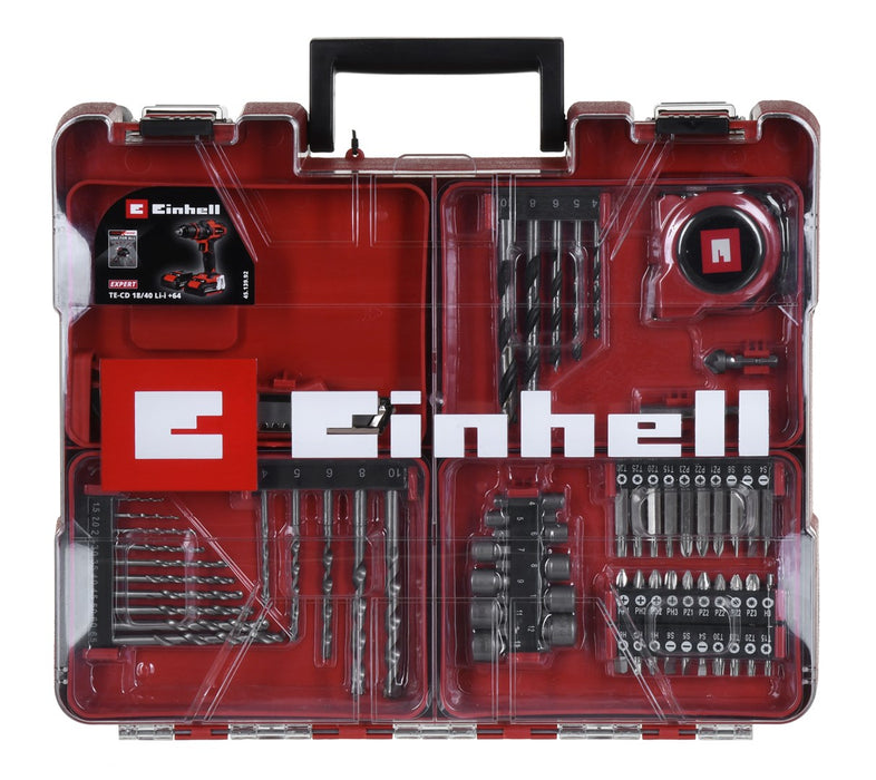 DRILL/DRIVER EINHELL TE-CD 18/40 Li-i +64 (2×2,0Ah) 4513992