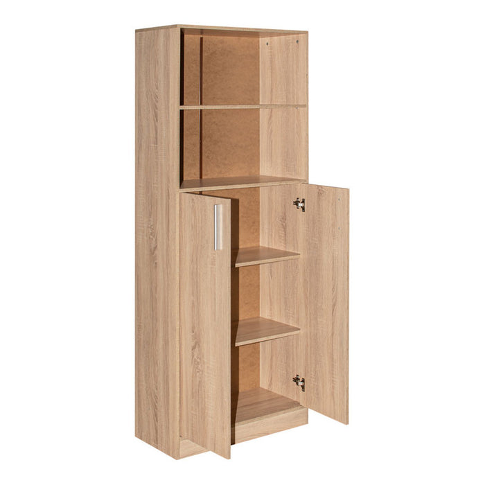 OFFICE SHELF WITH 2 DOORS AND 2 SHELVES EKO E10 70X185X34 CM. SONOMA OAK