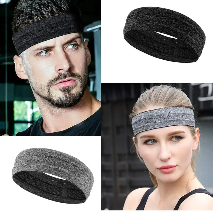 Elastic fabric headband for running fitness blue - Sport products<<<HurtelXML