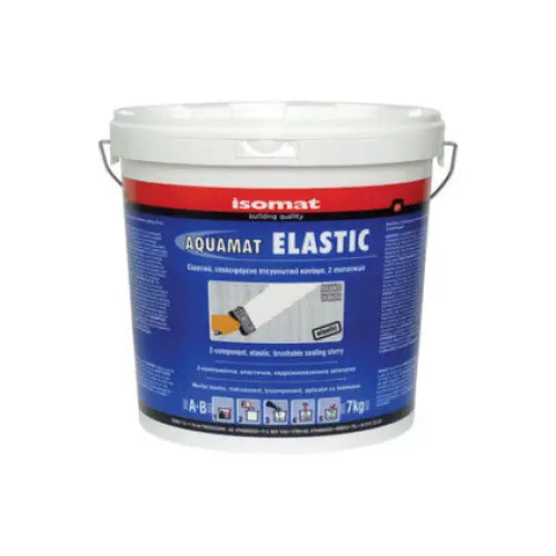 ELASTIC ZIP. WATERPROOFING ISOMAT AQUAMAT ELASTIC - Хидроизолация за бани и тераси<<<Сухи строителни смеси<<<Строителни