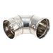 ELBOW 90⁰ STAINLESS STEEL F120MM KAMININOX - Допълнително оборудване<<<Отопление Охлаждане и Вик<<<Praktiker