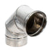 ELBOW 90⁰ STAINLESS STEEL F130MM KAMININOX - Допълнително оборудване<<<Отопление Охлаждане и Вик<<<Praktiker