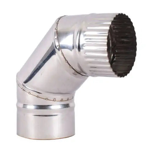 ELBOW 90⁰ STAINLESS STEEL Ф80MM KAMININOX - Допълнително оборудване<<<Отопление Охлаждане и Вик<<<Praktiker