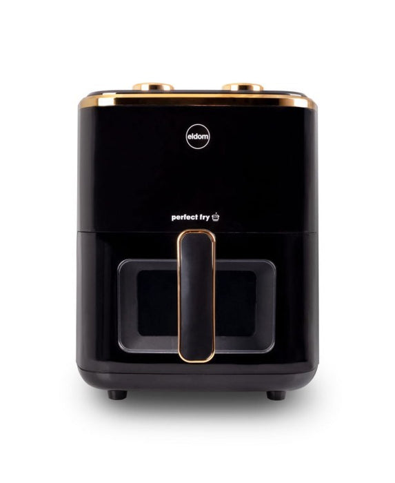 ELDOM FRITTA fat-free fryer capacity 5.0 l adjustable temp. clock 1500 W Single 5 L Stand-alone Hot air fryer Black