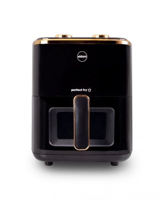 ELDOM FRITTA fat-free fryer capacity 5.0 l adjustable temp. clock 1500 W Single 5 L Stand-alone Hot air fryer Black
