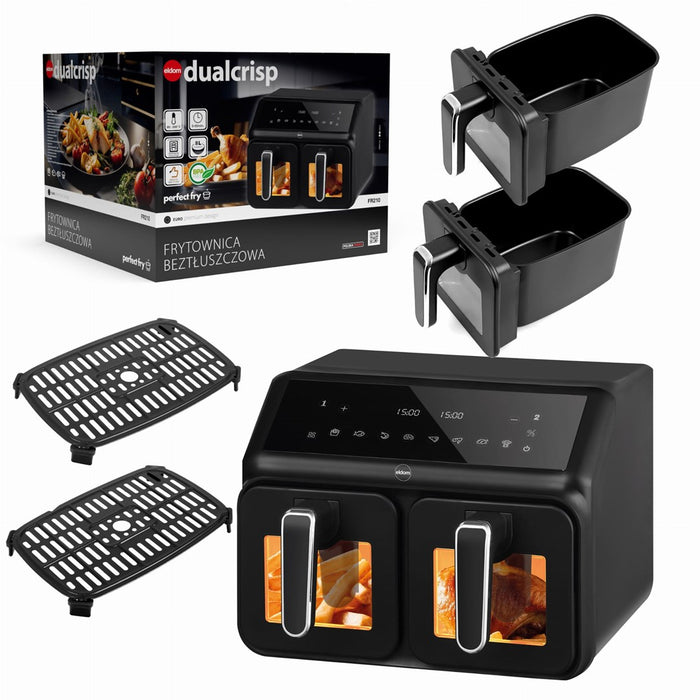 Double fat-free fryer, 2200 W, capacity 8 l, LED display