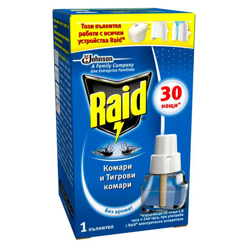 ELECTRIC CHARGER 21ML RAID - Защита от насекоми<<<Защита от вредители<<<Градина<<<Praktiker&&&Ароматизатори<<<Домашни