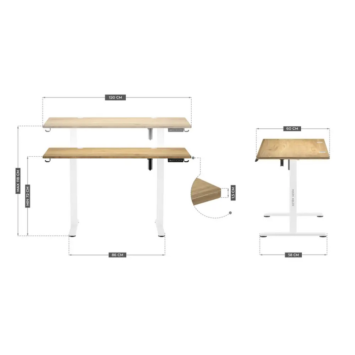 Electric desk MA-Leader 7.0 Craft - Tables and desksGAM-STO<<<PC GamingGAM<<<ActionPL