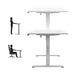 Electric desk MA-Leader 7.6 White - Tables and desksGAM-STO<<<PC GamingGAM<<<ActionPL