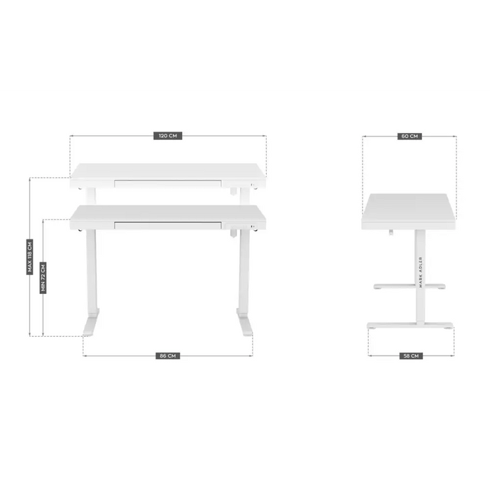 Electric desk MA-Leader 8.2 White - Tables and desksGAM-STO<<<PC GamingGAM<<<ActionPL