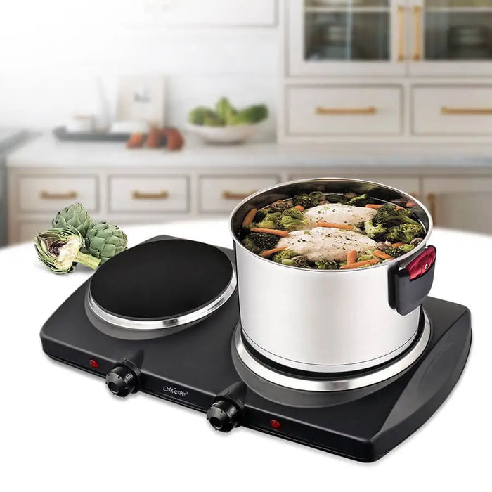 Electric double burner stove MR-773-2 MAESTRO - CookersAGD-KTU<<<Home Appliance - ProductsAGD<<<ActionPL