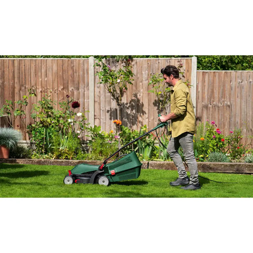 ELECTRIC MOWER BOSCH UNIVERSALROTAK 34-405 1300 W MOWING WIDTH 34.00 cm MAX MOWING HEIGHT 70 mm - Електрически