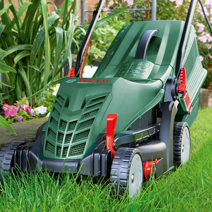 ELECTRIC MOWER BOSCH UNIVERSALROTAK 34-405 1300 W MOWING WIDTH 34.00 cm MAX MOWING HEIGHT 70 mm - Електрически