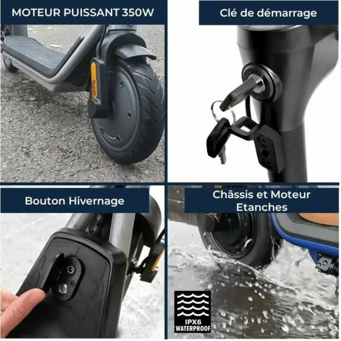 Electric Scooter Yeep.me 85a Black 350 W - Електроника Игри<<<Компютри| Електроника<<<BigBuy&&&Електрически