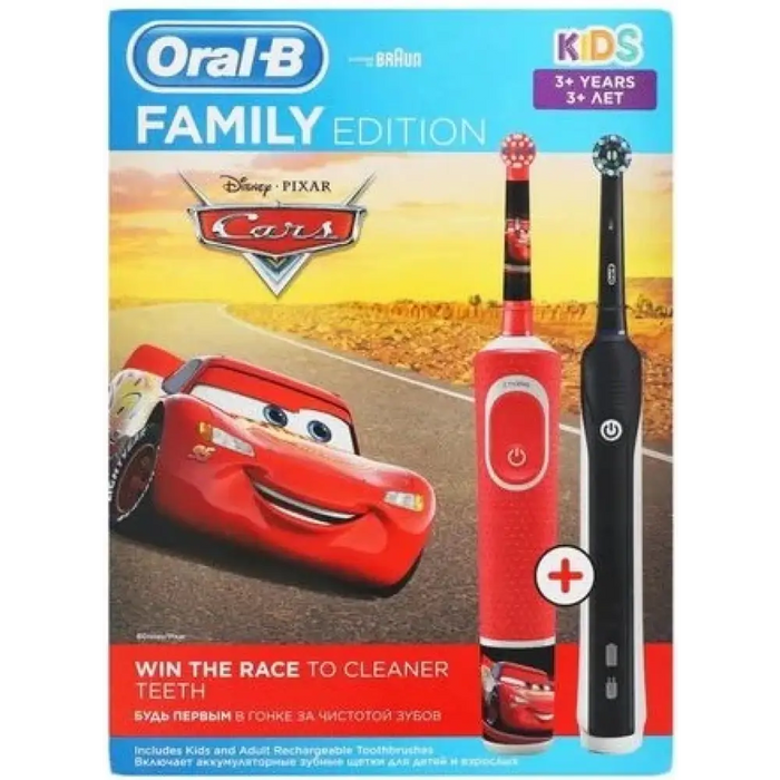 Electric toothbrush Oral B Pro 700 Black + D100 Cars 6/6/9 - Ел. четки и зъбни душове<<<За Здравето<<<Уреди за здраве и
