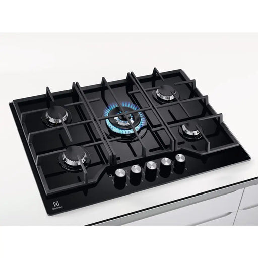Electrolux KGG75362K Black Built-in 74 cm Gas 5 zone(s) - Built-in hot platesAGD-PGZ<<<Home Appliance