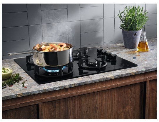 Electrolux EGG6407K Black Built-in 59 cm Gas 4 zone(s)