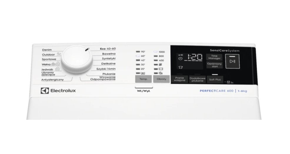 Electrolux EW6TN4062P washing machine Top-load 6 kg 1000 RPM D White