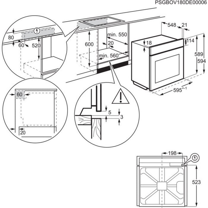 Built-in oven Electrolux EOD5H70X