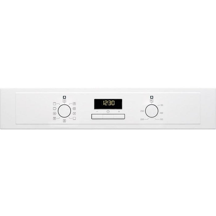 Built-in oven Electrolux EOF3H40BW, 65, Push buttons, A, Water cleaning