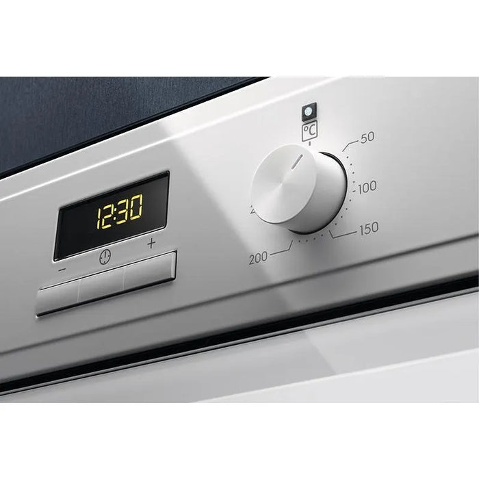 Built-in oven Electrolux EOF3H40BW, 65, Push buttons, A, Water cleaning