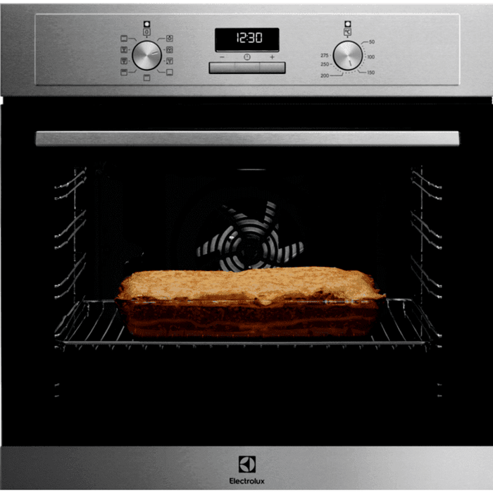Built-in oven Electrolux EOF3H70X , 72 , А , Water cleaning , Mechanical