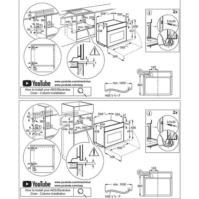 Built-in oven Electrolux EVM9E2XT , 44 , Sensor