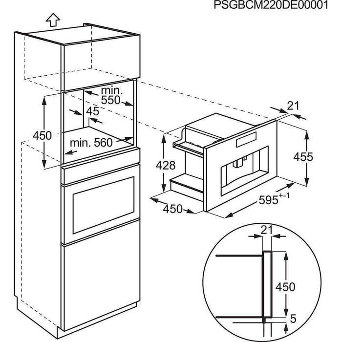 Built-in coffee machine Electrolux KBC85X (ST)